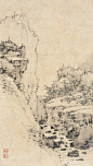 弘仁：拟古山水册 ​​​