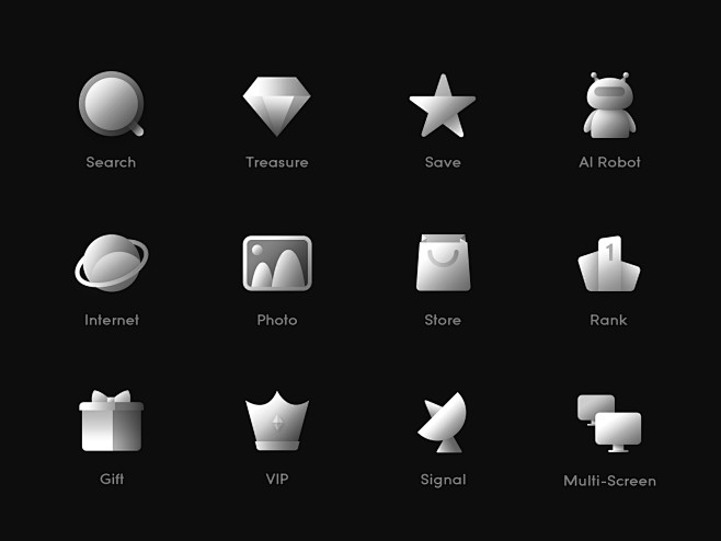 icon图标-金刚区图标-UI设计-作品...