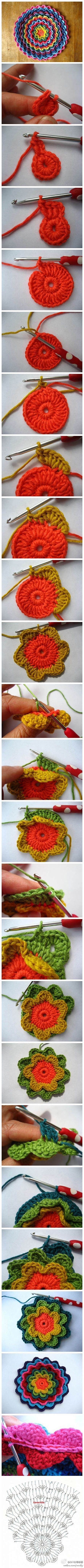 Crochet Flower - Tut...
