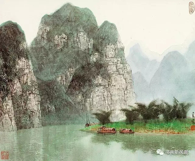好美的烟雨漓江！