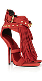 Giuseppe Zanotti Fringed studded suede sandals