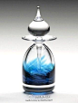 艺术玻璃刻面香水瓶：海洋~@北坤人素材