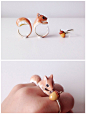 泰国设计师设计的「merryme」动物戒指，用这个来撩妹成功率不要太高...