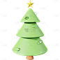 3D圣诞节元素-圣诞树