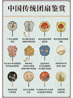 私藏！⚠️中国传统团扇鉴赏，汉服女孩必看