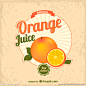 新鲜橙汁海报