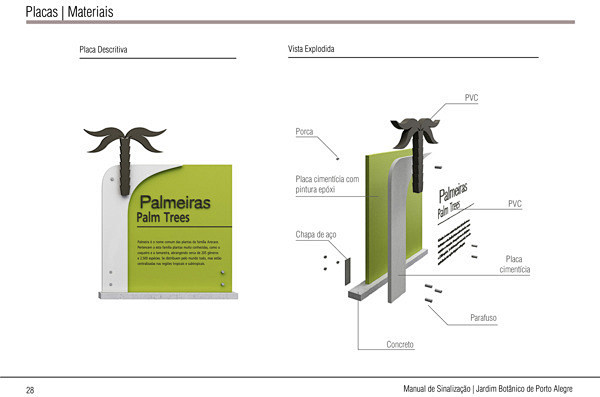 巴西阿雷格里港植物园导向标识牌设计 - ...