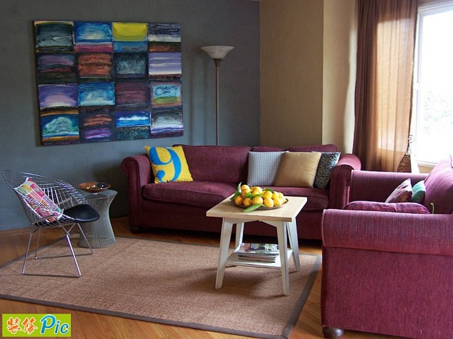 [小户型多彩客厅搭配 配色很活泼的客厅装...