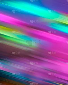 摘要彩色极光梯度紫色倾斜线条运动模糊霓虹色背景