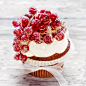 Cupcake with red currants by crazy cake on 500px #蛋糕#