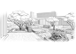 Landscape architecture sketches : Visualizations/Sketches