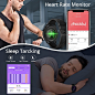 RIVERSONG Smart Watch, Blood Oxygen Heart Rate Sleep Monitor, Smartwatch for Women Men IP68 Waterproof Fitness Tracker Watch Compatible with Android iPhone iOS, Motive 3C PRO : Electronics