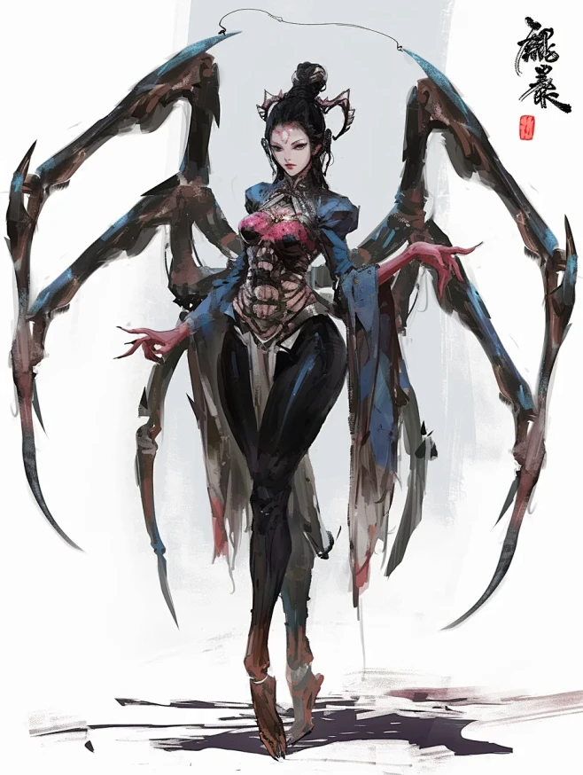 角色设计·蜘蛛女妖 - 小红书-花瓣网