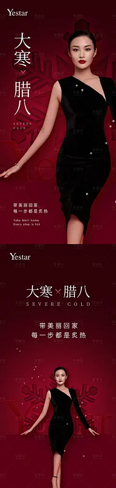 医美整形大寒立冬小寒腊八海报-源文件