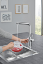 GROHE RED DUO FAUCET AND M SIZE BOILER - Kitchen taps from GROHE | Architonic : GROHE RED DUO FAUCET AND M SIZE BOILER - Designer Kitchen taps from GROHE ✓ all information ✓ high-resolution images ✓ CADs ✓ catalogues ✓..