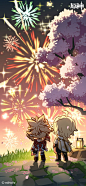 夏祭留影烟花-750-1624