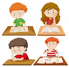 儿童教育展板学生培训补习人物背景海报宣传册ai矢量平面设计素材 freepik素材 