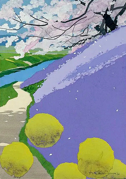 【日本艺术家 内田正泰（Masayasu Uchida）作品】内田正泰1922出生于神奈川县横须贺；1943横滨高等工业学校建筑专业毕业（现