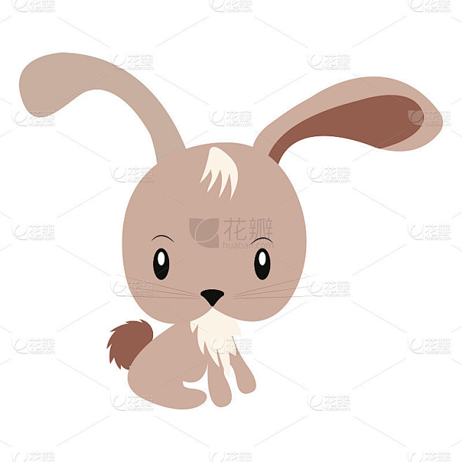 Cartoon of a rabbit kawaii