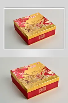AI数字艺术中秋节送礼月饼礼盒图片