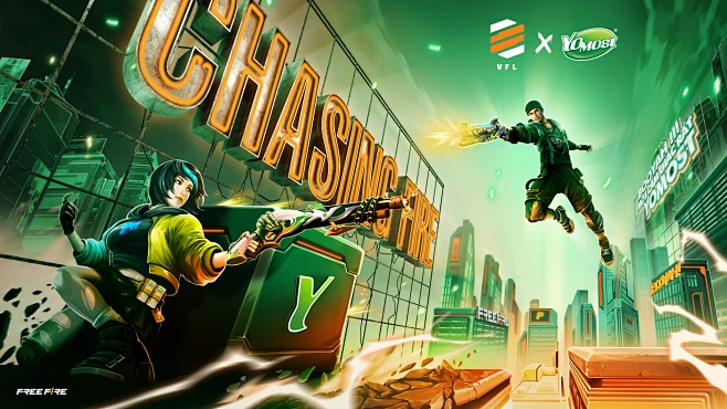 branding esport tournament esports FREEFIRE free fire game logo vfl ...
