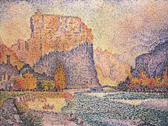 保罗·西涅克(Paul Signac, 1863-1935)， 法国新印象派(Neo-impressionism)点彩派(Pointillism)创始人之一，他主要画风景，且经常使用点彩派技法作画 。 ​​​#点彩 #襄阳设计师张望 #襄阳设计工作室张望 #小红书 #小红书礼物季 #小红书成长笔记 #襄阳设计工作室张望 #印象派 - 小红书