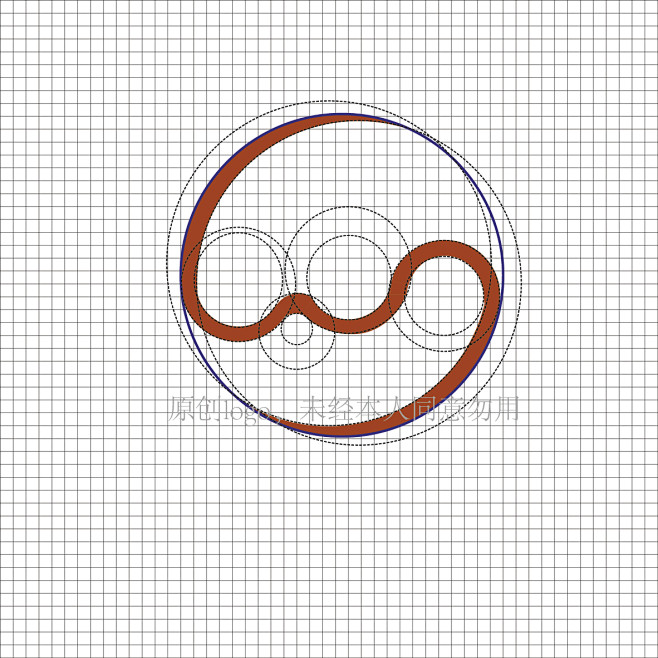logo是用字母和圆组合而成