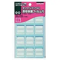 皇冠 KOKUYO国誉 进口 透明保护索引标签纸 蓝 23*29mm -121B标贴-淘宝网