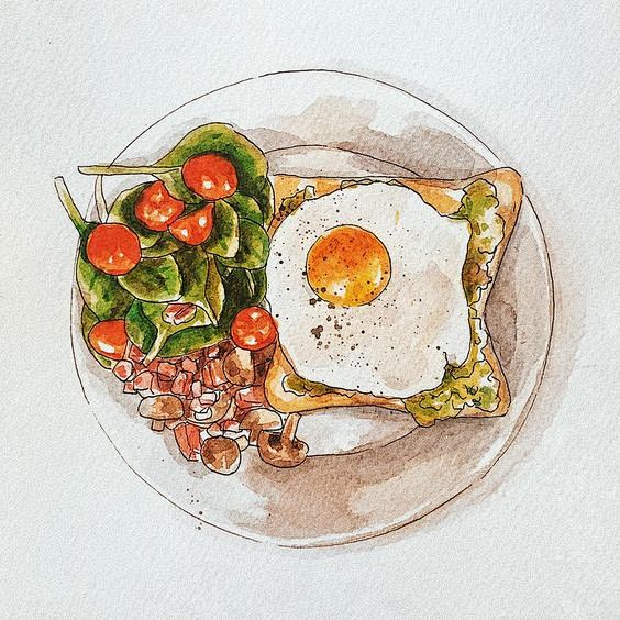 Food Watercolour Ill...