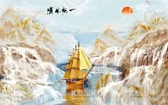 一帆风顺大理石背景墙  - 源文件下载【酷图网】一帆风顺,扬帆起航,金色帆船,大理石背景墙,爵士白大理石,鱼肚白大理石,灰色大理石,云南白大理石,鱼肚白石纹,雅士白大理石,灰白大理石,水墨纹大理石,水墨画,云南白,爵士白,水墨大理石,大理石,高端大理石,石纹,地砖,抛光砖,墙砖,纹理背景,玄关,艺术纹大理石,波打线,爵士白背景墙,石,电视背景墙,