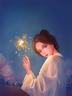王家二小姐-采集到扁平插画-小人物