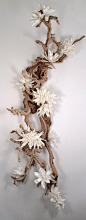Ghostwood and Grapewood with White Magnolias - Wall hanging - 80