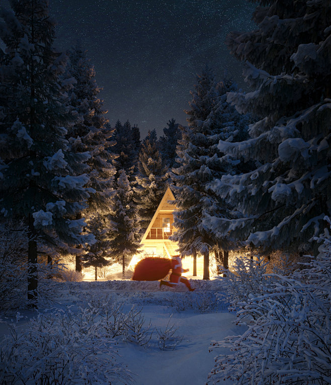 CGI: Christmas night...