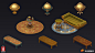 Dining room and kitchen environment objects