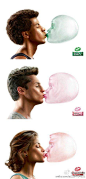 shine的夏天:这个口香糖广告叫“初吻” 就这样被你夺去... - Hello设计网