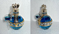 Royal Sea Potion Bottle by sadwonderland 海的魅力！（眼药水的瓶子么，真是有够精致的，还以为装的是香水呢！） #蓝色香水# #钻石饰品# #珠宝首饰# 予心木子@北坤人素材