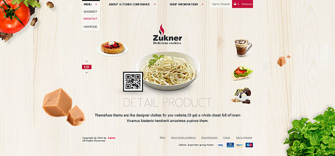 Zukner食品网站_秀作品_王成龙主页...