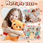 Amazon.com: 24 Pcs Bear Stuffed Animal Bulk 12 Inches Plush Soft Cute Small Bear Kids Sleeping Playing Dolls Toys for Christmas Baby Shower Valentine's Day Birthday Girlfriend Gifts (Brown, Light Brown and Beige) : Toys & Games