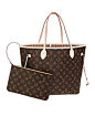 Louis Vuitton 路易·威登 女士Neverfull中号米黄色单肩包 M40995（意大利直发）