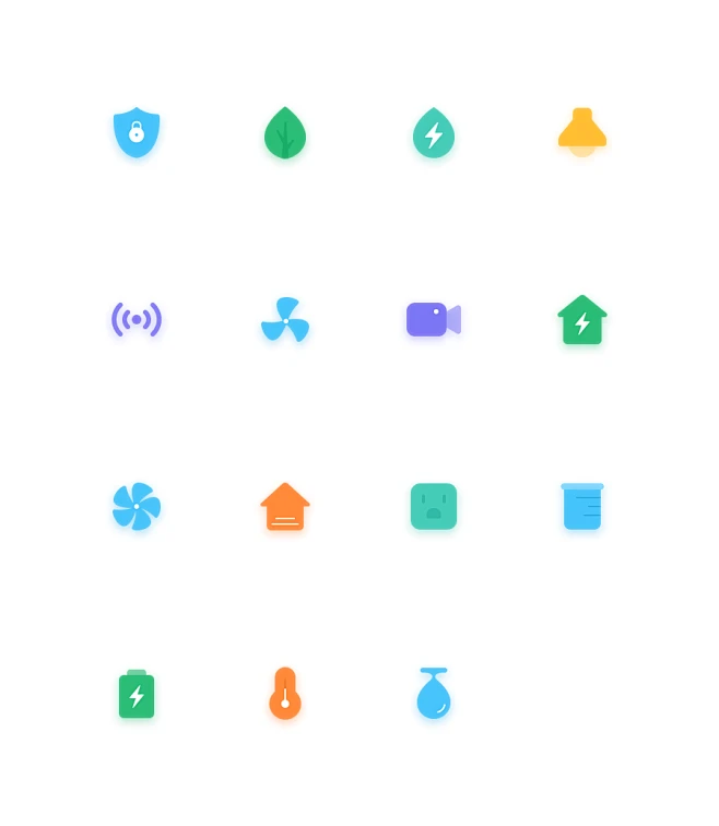 Smart Home 智能家居 #图标# #icon# #科技# #智能# 设计@GrayKam-花瓣网