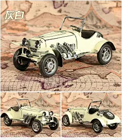 复古风格 创意立体 家具建材 海报 复古个性工艺品铁皮模型老爷车摆件创意家居酒柜小摆设房间装饰品-tmall.com天猫