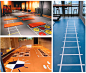健身房私教地胶PVC塑胶地板360私教图案定制地垫多功能地板橡胶垫-淘宝网