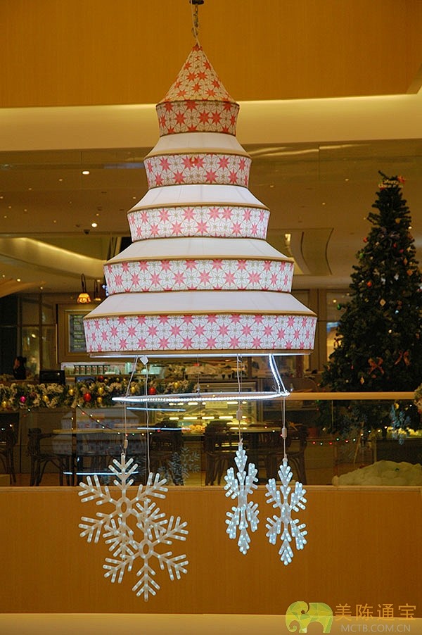 蛋糕造型圣诞中庭吊饰