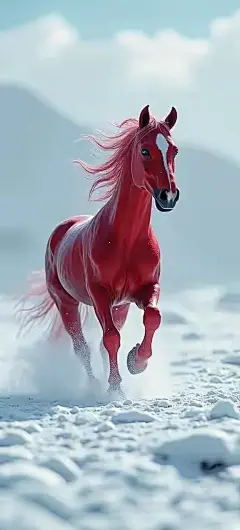 马年壁纸提前换！冬日红奔腾红马驹系列#手机壁纸 #壁纸 #马到成功 #马年 #马年壁纸 #马年手机壁纸 #生肖壁纸 - 小红书