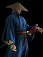 Samurai San, sanjay singh : This Samurai san is a part of bigger scene which I posted in my last update.Created the cloth in marvelous designer and sculpted the finer details in Zbrush.Hairs were done in X-gen. I used Mari for textures and Arnold for fina