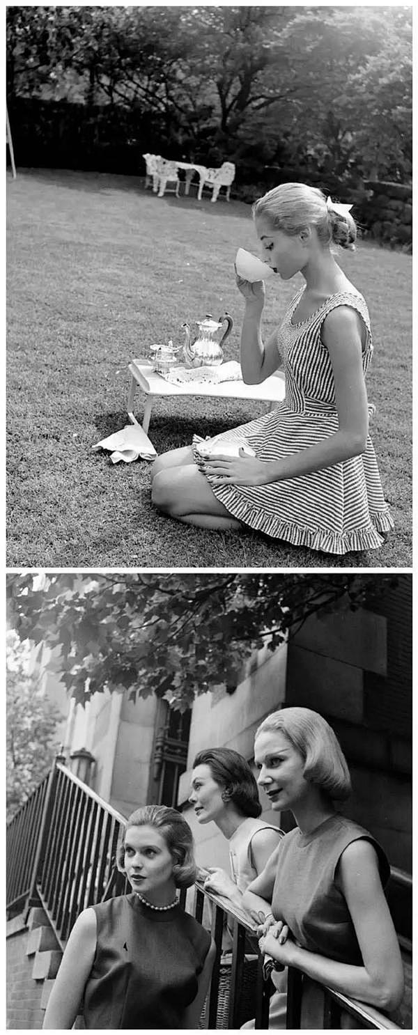 黑白照片：1940和1950年代的女性