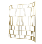现代新中式屏风意大利大师设计现代时尚混搭金色铁艺金属屏风隔断-淘宝网