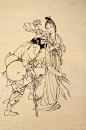 蔡岚（1917-1991）《人物国画微展》浙江钱塘人。蔡嵐先生為人撝謙藴藉，處世淡泊冲和，有風人之遺。年甫十三即從師習畫，矻矻垂六十餘載。後專工傳统工筆人物，初從改七薌、任伯年、費丹旭入手，上溯唐宋諸家，先生作畫，心閑手暢，兎起鶻落，寓剛健於柔韌，極世態於毫末，展轉随形，氣王神完。