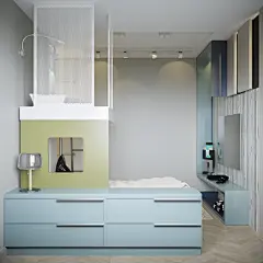 Astroom丨82㎡三居室设计设计案例