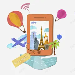 海外旅游立体插画 免抠png 设计图片 免费下载 页面网页 平面电商 创意素材